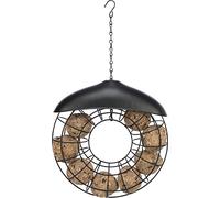 TRIXIE Comedero para Bolas de Grasa, Negro, ø 24 x 8 cm