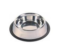 Cuenco de acero inoxidable antideslizante para perros - Cantidad: 450 ml
