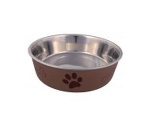 Trixie comedero perro acero huellas 21 cm, color surtido