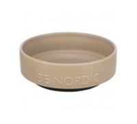 Trixie comedero perro cerámica be nordic taupe