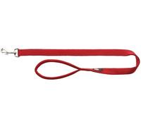 TRIXIE Correa Premium, Doble, L-XL, 1.00m/25mm, Rojo
