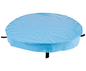TRIXIE Cubierta Rectangular, azul petróleo/gris para la Piscina para Perro para Perros
