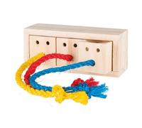 TRIXIE Cubo de Snacks. Interactivo. Madera. 16x6x7cm, para roedores