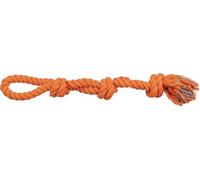 Trixie Cuerda de Juego, Algodón, Multicol.,Dobl,500g,60cm | Para tirar y aflojar juntos: fortalece el vínculo y mantiene al perro ocupado activamente en el juego diario