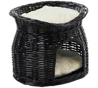 Trixie Cueva Mimbre Oscuro con Cama Superior, 54 x 43 x 37 cm, Gato