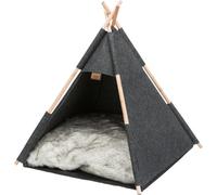 TRIXIE Cueva Tipi, Fieltro, 55 × 65 × 55 cm, Antracita, para Gatos