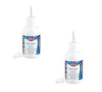 TRIXIE Cuidado de los oídos con gotero Especial | Paquete Doble | 2 x 50 ml | solución de Cuidado y Limpieza para Perros, Gatos y pequeños Animales | Puede Eliminar Suavemente la Suciedad y el Polvo