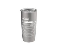 Trixie Datos de Nutrición Nombre Gracioso Vaso térmico de acero inoxidable de doble pared