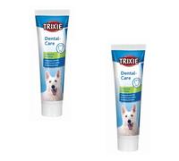 Trixie Dental Care Menta | Paquete doble| 2 x 100 g | Pasta dentífrica para perros | Para favorecer la salud dental y la higiene bucal | Para prevenir el sarro y la placa | Con menta