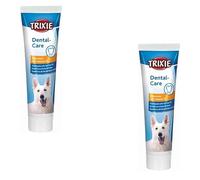 Trixie Dental Care | Paquete Doble | 2 x 100 g | Pasta dentífrica para perros con aceite del árbol del té | Ayuda a prevenir el sarro y la decoloración | Para una mejor higiene bucal