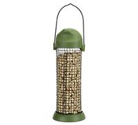 Trixie - Dispensador de Cacahuetes para Pájaros Silvestres, 500 ml / 22 cm, Comedero Colgante de Rejilla Metálica y Plástico Resistente, Ideal para Jardines y Terrazas, Verde