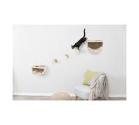 Trixie Eden Wall Mount Cat Tree 5pc Set 2 condominios y 3 perchas/escalones rascado poste marrn