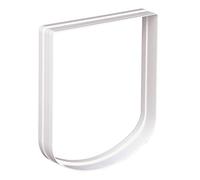 TRIXIE Elemento Túnel para Puertas de Mascotas, Talla M-XL, Blanco - Extensión Modular para Muros y Puertas Gruesas, Material Resistente a la Intemperie y Fácil de Instalar
