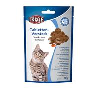 Trixie Escondite para pastillas para gatos | 50 g | Suplemento alimenticio para gatos | Facilita la administración de medicamentos | Abertura para pastillas | Fácil de moldear