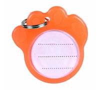 Trixie Etiqueta de identificación de seguridad, fosforescente, ø 3,5 cm, naranja