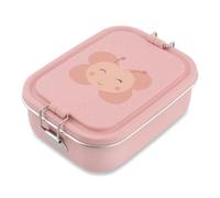 Trixie Fiambrera de acero inoxidable para niños y niñas, fiambrera de metal | Fiambrera con compartimentos para niños y niñas, caja bento de hojalata, robusta mochila escolar Proviant