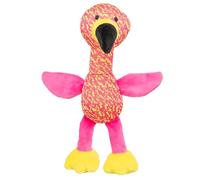 Trixie Flamingo - Juguete de Tela para Perros - Efecto crujido - Poliéster Suave - Rosa - 32 cm