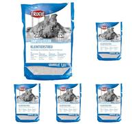 Trixie Fresh 'n' Easy, Sílice Absorbente Granulado 1 L, Pequeños Mamíferos (Paquete de 5)