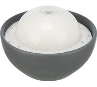 Trixie Vital Dome Fuente De Agua Gris/Blanco Para Perros, 1,5 L, Cerámica