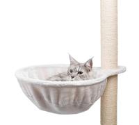 Trixie - Hamaca XL para Rascadores, ø45 cm, Gris Claro, Cama de Repuesto con Estructura Metálica, Refugio Suave y Resistente para Gatos Grandes