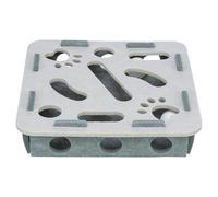 TRIXIE Hole'n'Roll Box Juguete para Gatos - Fieltro - 30 × 30 × 7,5 cm | Juguetes suaves para jugar y retocar, fomenta el impulso del juego y proporciona una variedad de actividades