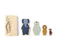 Trixie Houten 4-lagen Puzzel Dieren, 5st.