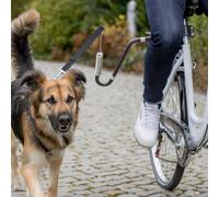 Trixie Juego de Motorista Forma U M-XL para Talla Perros Fahrrad-Leine Con Pluma