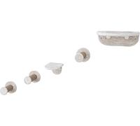 Trixie Juego de Plataformas para Gatos de Montaje en Pared | marrón | 2 Plataformas | Poste rascador | Muebles para Gatos