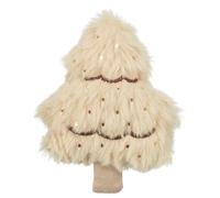 Trixie Juguete de peluche para gatos de árbol de Navidad, poliéster crema, 3.75 pulgadas, infusión de hierba gatera, diseño festivo para gatos