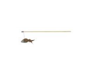 Trixie juguete gato varita ratón con plumas, 50 cm