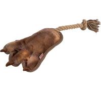 Trixie - Juguete para Perros con Cuerda y Peluche en Forma de Pata (Talla M-L) - Mordedor Interactivo para Masticar y Tirar - 100% Silencioso (Sin Sonido) - Promueve la Limpieza Dental