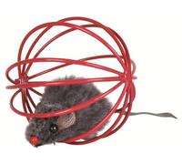 TRIXIE Juguete Ratón en Esfera de Alambre, Ø 6 cm