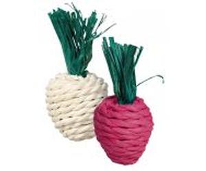 Trixie juguete roedor cuerda y paja 8 cm, color surtido