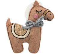 TRIXIE Juguetes Estimulantes Orgánicos - Caballo, Tela, Catnip, 10 cm