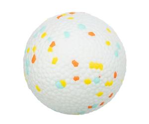 Trixie Light & Strong Bouncy Ball - Juguete para Perros EPS - Muy Ligero y Resistente - Saltar - Blanco/Multicolor - diámetro 7,5 cm