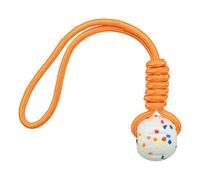 TRIXIE Light & Strong Pelota con Cuerda Ultraligera para Perros - 40 cm