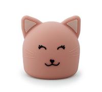 Trixie Luz nocturna Mrs. Cat - Compañero suave y esponjoso, recargable con brillo ajustable, Rosa