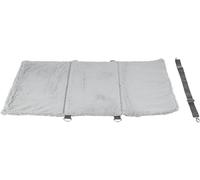 TRIXIE Manta de Viaje Amy. 150 × 100 cm. Gris | Manta para ahorrar espacio para viajar: cómoda y fácil de almacenar, ideal para el coche y para viajes