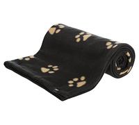 Trixie Manta para Perros Mascotas - Manta Sofa Suave Manta para Mascotas Perros Gatos Cálida Protección Manta Barney 150 x 100 cm Negro Beige