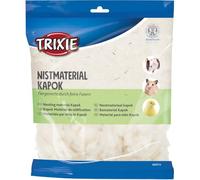 TRIXIE Material para Nidos de Kapok Natural, 100 g, Fibra Extra Suave y Cálida para Hámsters y Ratones, 100% Digerible, Libre de Polvo y Respetuoso con el Bienestar Animal