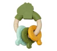 Trixie, Mordedor sensorial Mr. Dino, 0 meses+, silicona 100% alimentaria sin BPA, texturas variadas, ligera y ergonómica. Alivia las encías y estimula los sentidos