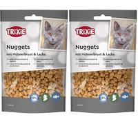 Trixie Nuggets para Gatos de Ingredientes seleccionados 50 g, deliciosas golosinas para Gatos con pechuga de Pollo y salmón - 42770 (Paquete de 2)