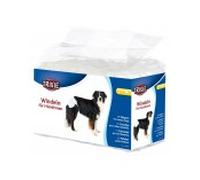TRIXIE Braguitas y Protectores perro - 12 Pañales Perros ultra absorbentes, L