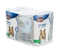TRIXIE pañales para perras talla s-m - braguitas absorbentes para incontinencia & celo - 12 unidades con elástico para mayor comodidad - contorno de cintura 28-40 cm