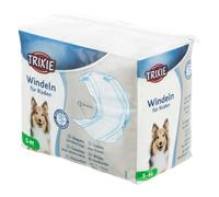 TRIXIE pañales para Perros machos Talla s-m - protección Absorbente para incontinencia & marcaje - 12 Unidades con Cierre Adhesivo & elástico - Contorno de Cintura 30-46 cm