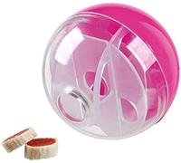 TRIXIE Juguetes de Peluche Gato - Juego de Pelotas con Purpurina, Tela, ø 5 cm, 2 Ud/s, Varios