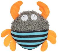 Trixie Juguete para gatos Cangrejo de peluche 9 cm – multicolor, con hierba gatera, silencioso