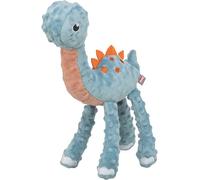 Trixie - Peluche de Dinosaurio Ecológico para Perros y Gatos - Juguete Interactivo de Felpa Reciclada con Chirriador y Sonido Crujiente - Suave, Seguro y Resistente