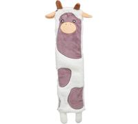 Trixie - Peluche de Vaca 'Be Eco' para Perros (51 cm) - Juguete Interactivo de Felpa Reciclada con Sonido Crepitante - Diseño Plano Suave, Seguro y Resistente