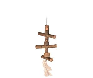 TRIXIE Percha Colgante, tronquitos Madera, Cuerda, 40 cm